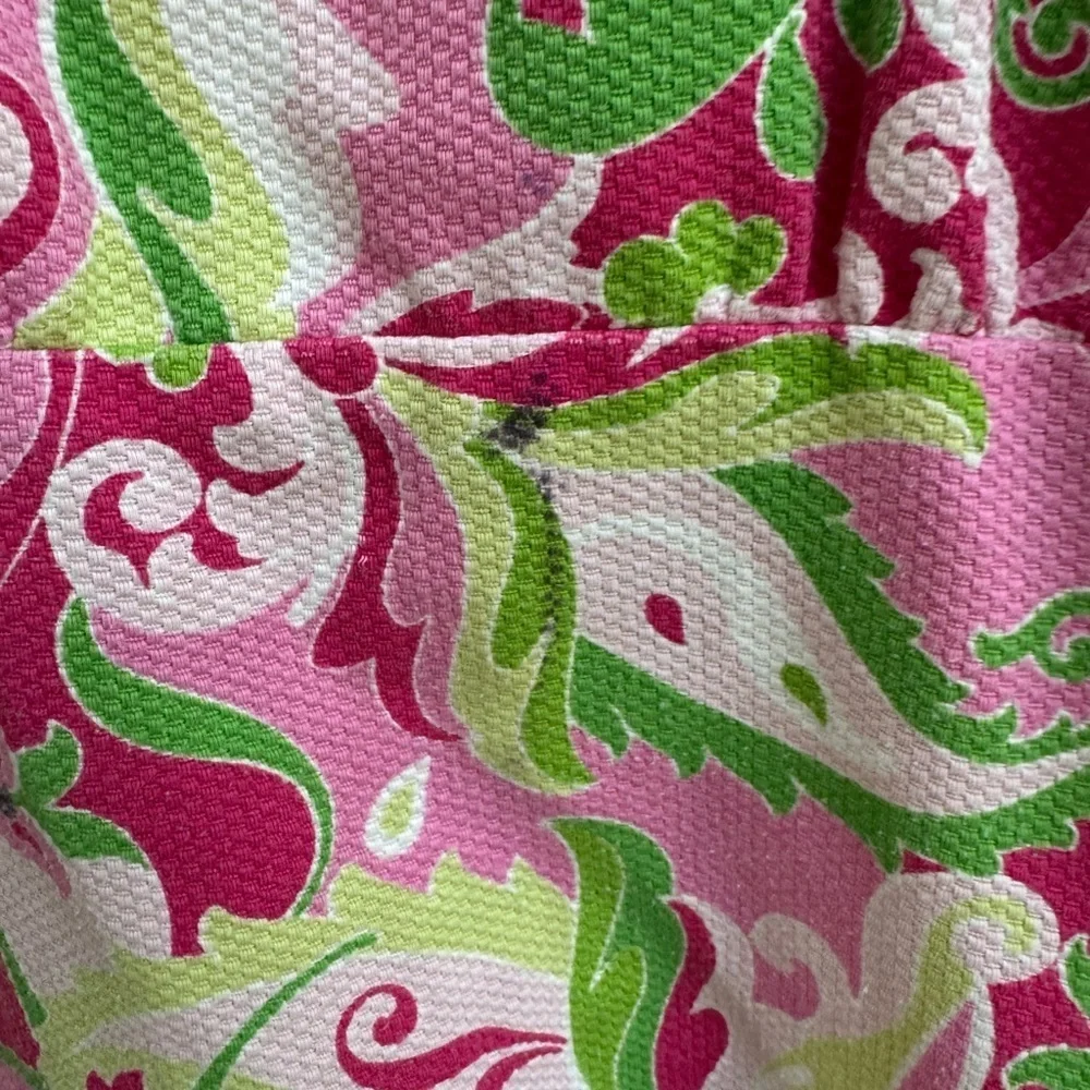 Kelly's Kids 3T Girls Pink and Green Sleeveless Paisley Dress